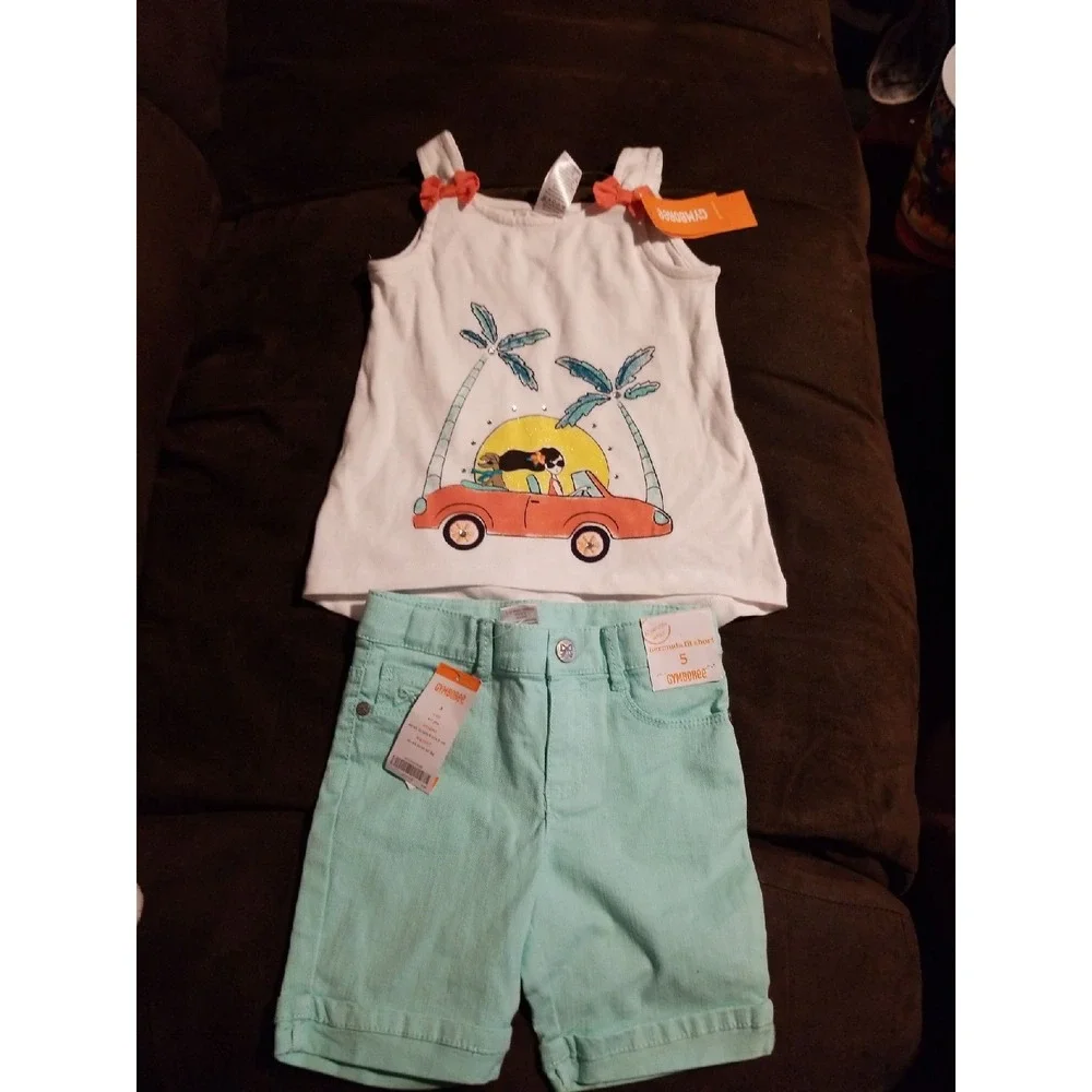 Gymboree sunny citrus size 5 outfit nwt